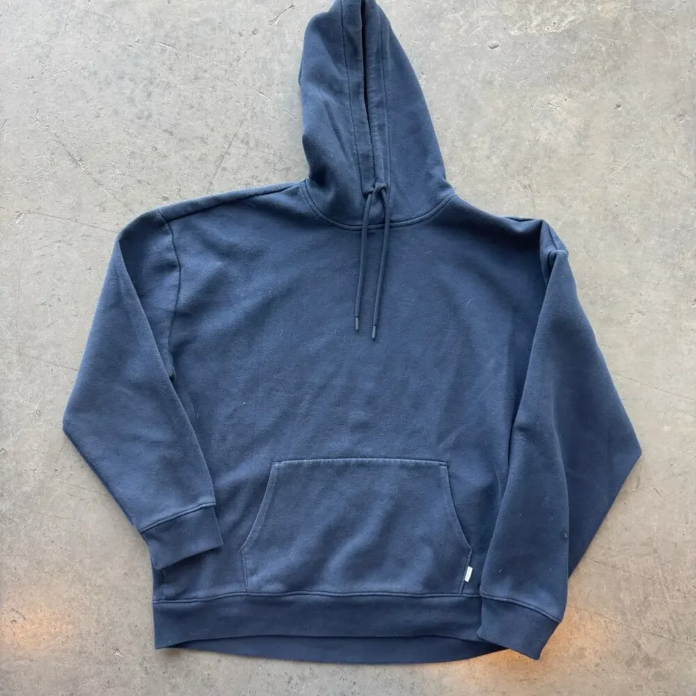 Vintage Y2k Hollister Navy Cooling Hoodie Relaxed Fit Longsleeve Men's XL